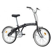 VELO PLIANT 20 CINZIA CAR-BIKE ACIER MONOVITESSE NOIR MAT TAILLE 31